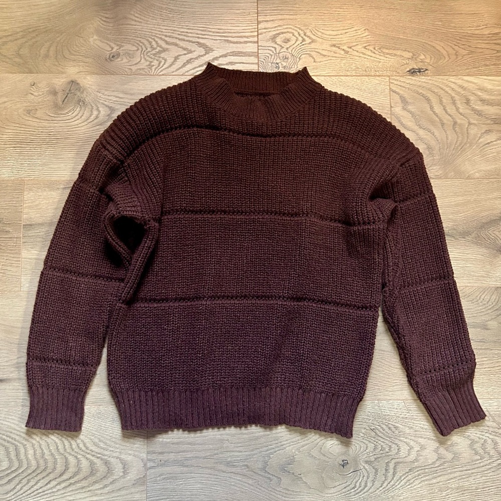 Cozy Brown Knit Sweater